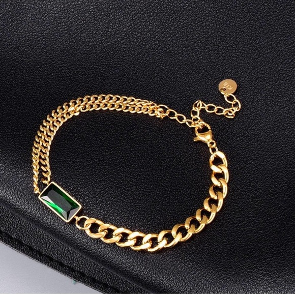 Thick Chain Bracelet|Chunky Gold Bracelet - Picture 1 of 3